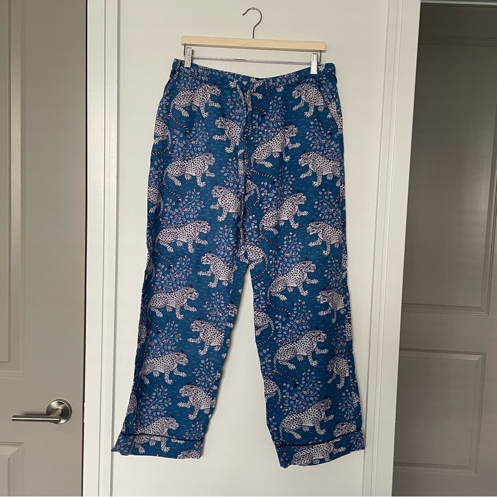 Printfresh Teal & Light Pink Leopard-Print Women's Pajama Set - Picture 6 of 8